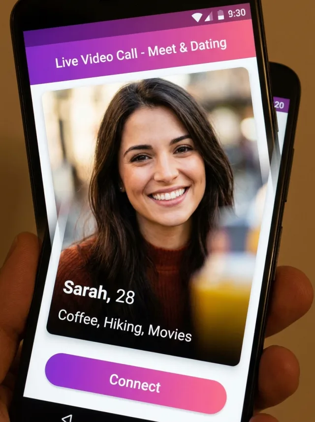 Dating profile screen in XDate: Live Video Call & Chat app - connect with new people